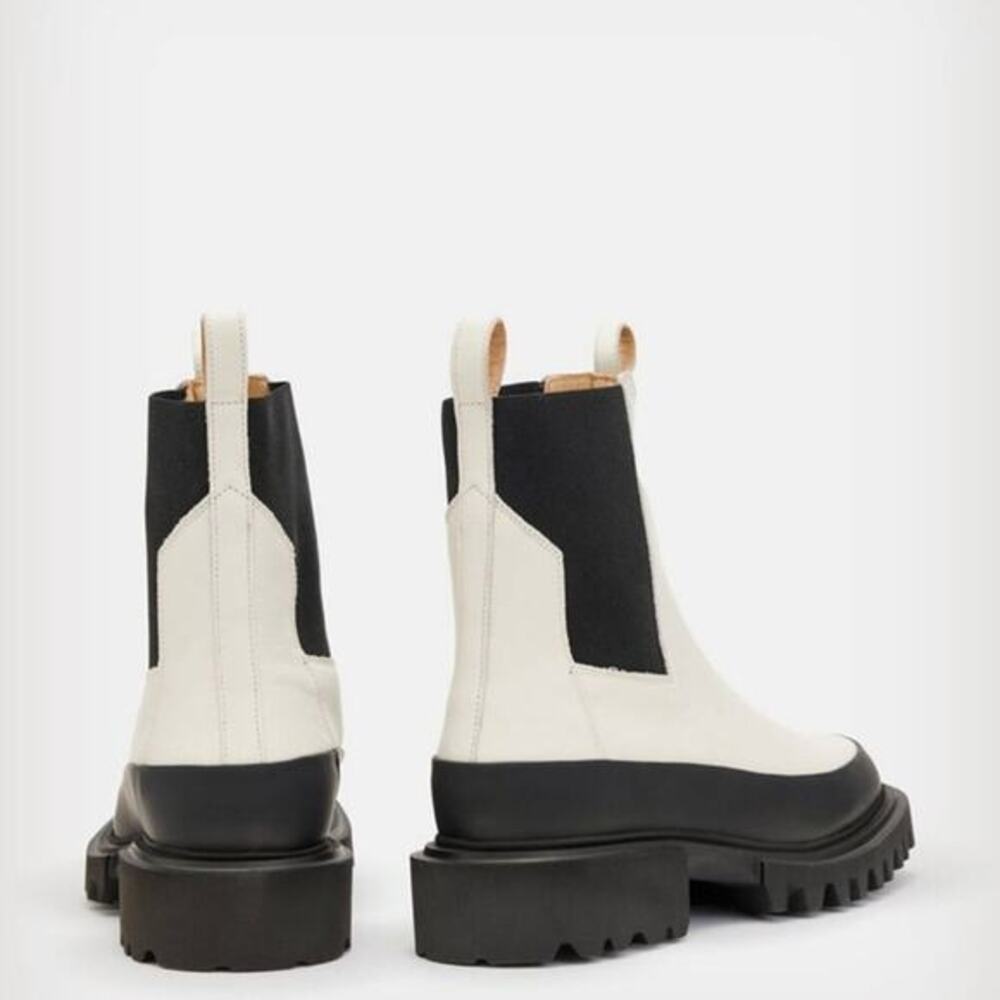 All Saints Harlee Chunky Sole Leather Boots Size 39‎ - Picture 9 of 11